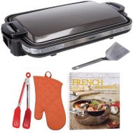 Zojirushi EA-DCC10 Gourmet Sizzler Electric Griddle + Free Cookbook, Oven Mitt and Flipper Tongs