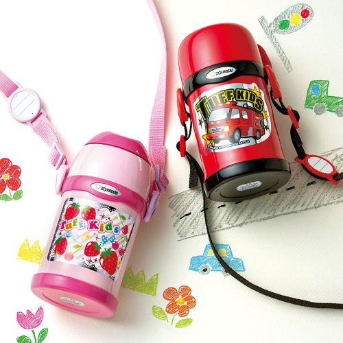  Zojirushi water bottle 2WAY cup and straw stainless bottle 450ml Pink SC-ZT45-PA