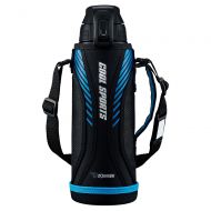 Zojirushi Elephant Seal (ZOJIRUSHI) Water Bottle Straight drink Sports Type sutenresuku-rubotoru 1.0l Blue Black SDbxl-fa10BB