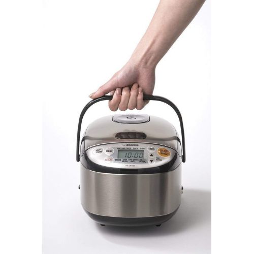  Zojirushi NS-LGC05 Micom Rice Cooker & Warmer + Free Cookbook, Bamboo Spatula and Oven Mitt