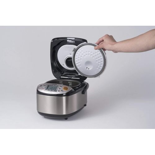  Zojirushi NS-LGC05 Micom Rice Cooker & Warmer + Free Cookbook, Bamboo Spatula and Oven Mitt