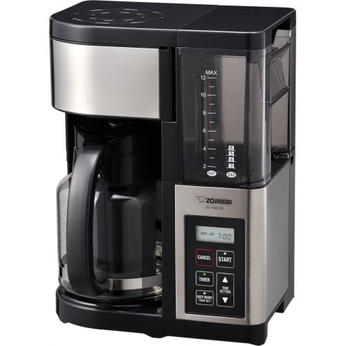  Zojirushi EC-YGC120 Fresh Brew Plus 12-Cup Coffee Maker, Stainless Black