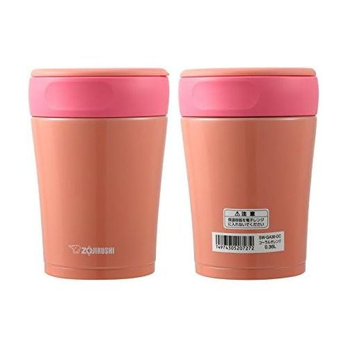  Zojirushi SW-GA36-DC Stainless Steel Food Jar, Coral Orange