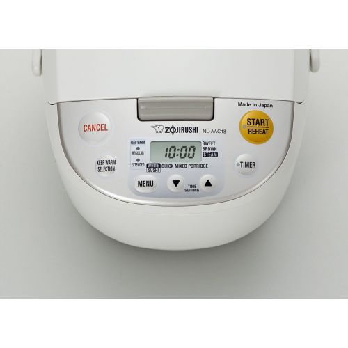  Zojirushi NL-AAC18 Micom Rice Cooker (Uncooked) and Warmer, 10 Cups/1.8-Liters