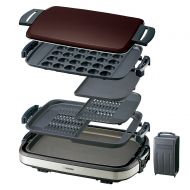 Zojirushi ZOJIRUSHI hot plate roast perforated + TAKOYAKI + plane + plane half plate EA-GV35-TD