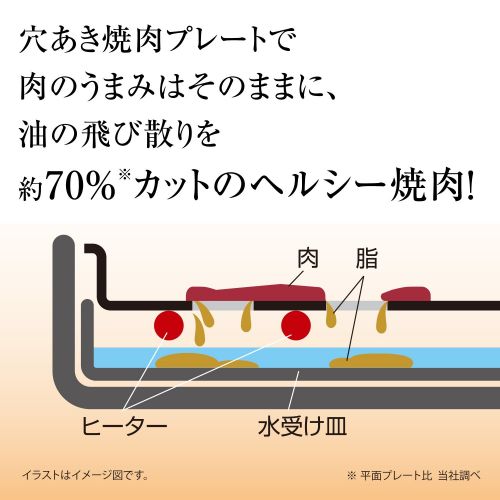  Zojirushi ZOJIRUSHI hot plate roast perforated + TAKOYAKI + plane + plane half plate EA-GV35-TD