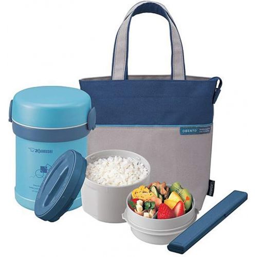  Zojirushi SL-MEE07AB Ms. Bento Stainless Lunch Jar, Aqua Blue, One size,