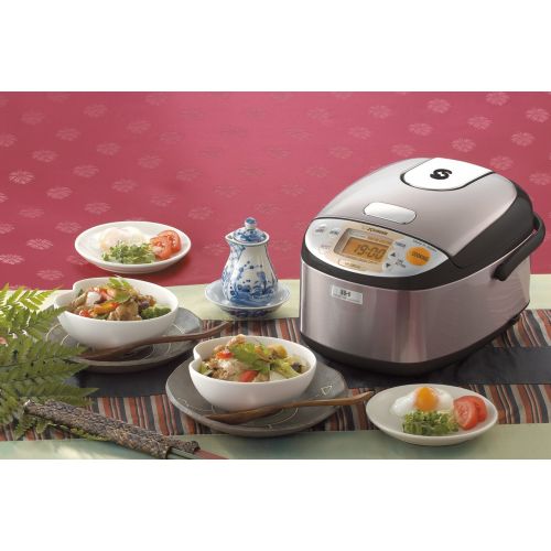  Zojirushi NP-GBC05XT Induction Heating System Rice Cooker and Warmer, 0.54 L, Stainless Dark Brown