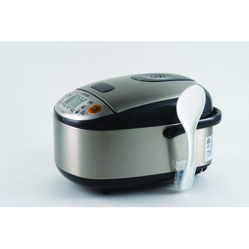  Zojirushi NS-LGC05XB Micom Rice Cooker & Warmer, 3-Cups (uncooked), Stainless Black