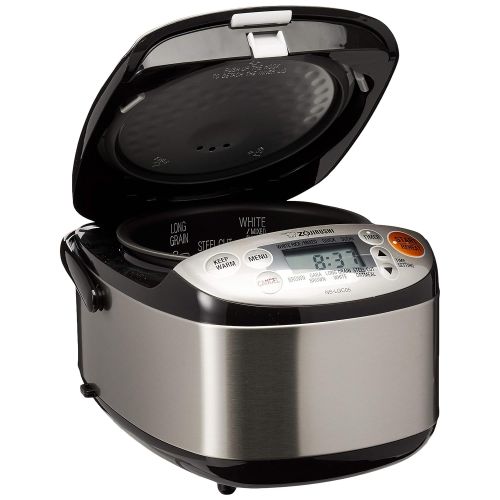  Zojirushi NS-LGC05XB Micom Rice Cooker & Warmer, 3-Cups (uncooked), Stainless Black