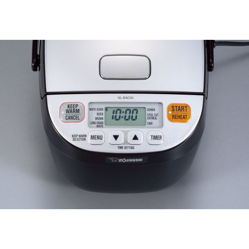  Zojirushi NL-BAC05SB Micom Rice Cooker & Warmer, Silver Black