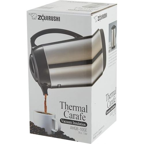  Zojirushi Thermal Serve Carafe, Made in Japan, 1.0 Liter, Polished Stainless Steel