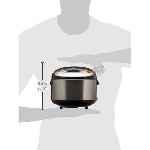  [아마존베스트]Zojirushi NS-LGC05XB Micom Rice Cooker & Warmer, 3-Cups (uncooked), Stainless Black