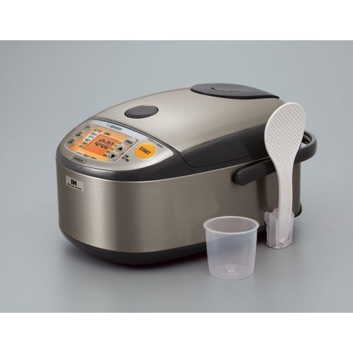  [아마존베스트]Zojirushi NP-HCC10XH Induction Heating System Rice Cooker and Warmer, 1 L, Stainless Dark Gray