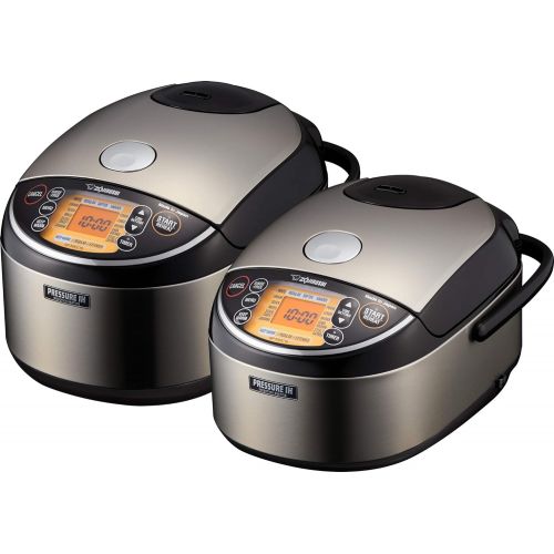  [아마존베스트]Zojirushi NP-NWC10XB Pressure Induction Heating Rice Cooker & Warmer, 5.5 Cup, Stainless Black, Made in Japan