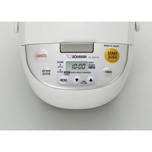  [아마존베스트]Zojirushi NL-AAC10 Micom Rice Cooker (Uncooked) and Warmer, 5.5 Cups/1.0-Liter, 1.0 L,Beige