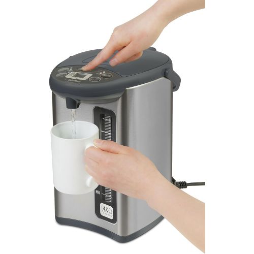  [아마존베스트]Zojirushi CD-WHC40XH Micom Water Boiler & Warmer, 135 oz, Stainless Gray