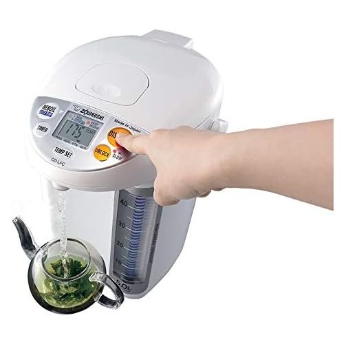  [아마존베스트]Zojirushi CD-LFC30 Panorama Window Micom Water Boiler and Warmer, 101 oz/3.0 L, White