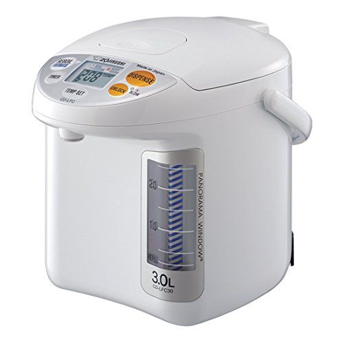  [아마존베스트]Zojirushi CD-LFC30 Panorama Window Micom Water Boiler and Warmer, 101 oz/3.0 L, White