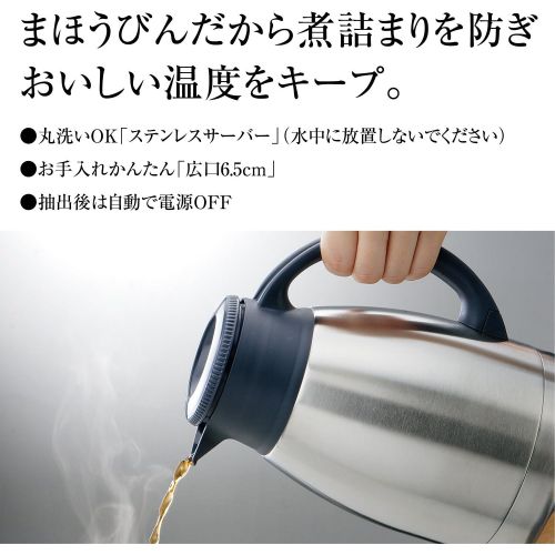  Zojirushi ZOJIRUSHI stainless server coffee maker for five cups EC-KT50-RA