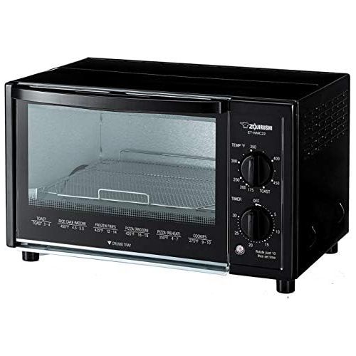  Zojirushi ET-WMC22 Toaster Oven, 2-Slice, Black
