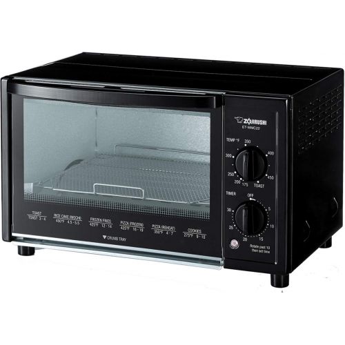  Zojirushi ET-WMC22 Toaster Oven, 2-Slice, Black