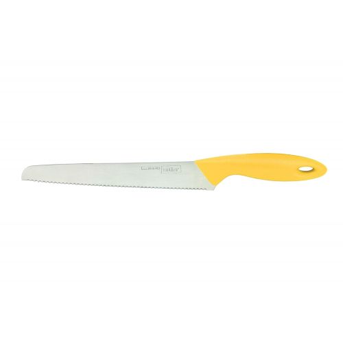  Zoller 6-teiliges Messerset gelb - Chefmesser, Brotmesser, Tranchiermesser, Universalmesser, Schalmesser, Messerblock - aus rostfreiem Edelstahl