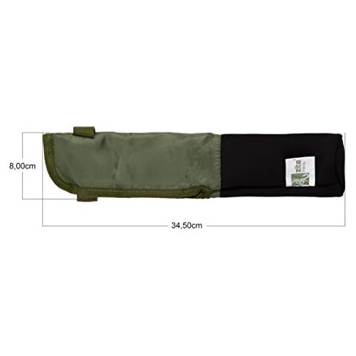  [아마존베스트]Zite Fishing Rod Protector Covers Set - 2 Pieces Protective Bags with Rod Band for Fishing Rods - Rod Protection Covers 37 cm