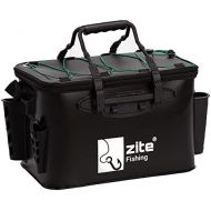 [아마존베스트]Zite Fishing Waterproof Fishing Bag - Eva Spinning Bag with Carry Handle & Shoulder Strap - For Boat Fishing & Spin Fishing
