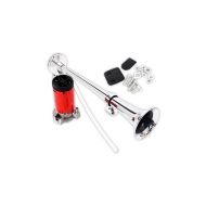 Zone Tech 150DB Loud Single Chrome Trumpet Kit Air Horn Compressor