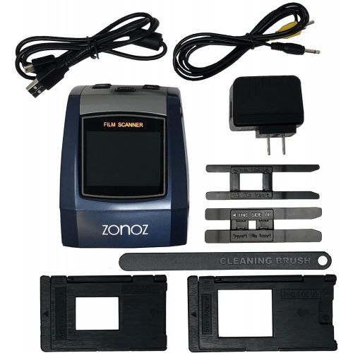  ZONOZ FS-3 22MP All-in-1 Film & Slide Converter Scanner w/Speed-Load Adapters for 35mm, 126, 110 Negative & Slides, Super 8 Films - Includes Worldwide Voltage 110V/240V AC Adapter