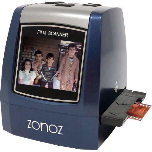  ZONOZ FS-3 22MP All-in-1 Film & Slide Converter Scanner w/Speed-Load Adapters for 35mm, 126, 110 Negative & Slides, Super 8 Films - Includes Worldwide Voltage 110V/240V AC Adapter