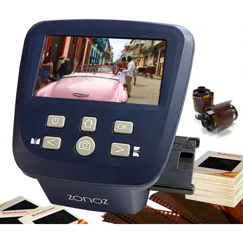  [아마존베스트]zonoz FS-Five Digital Film & Slide Scanner - Converts 35mm, 126, 110, Super 8 & 8mm Film Negatives & Slides to JPEG - Includes Large Bright 5-Inch LCD, Easy-Load Film Inserts Adapt