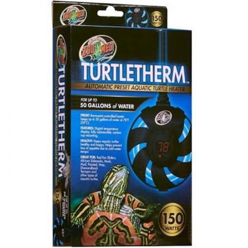  Zoo Med Turtletherm Automatic Preset Aquatic Turtle Heater 300 Watt - (Up to 100 Gallons)