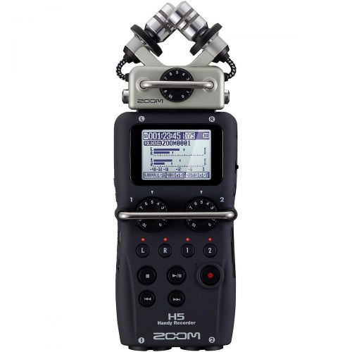  Zoom},description:The H5 provides four tracks of simultaneous recording and, like Zooms flagship H6, it can use all of their interchangeable input capsules, allowing you to choose