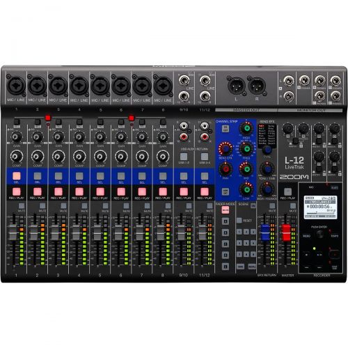  Zoom LiveTrak L-12 12-Channel Digital Mixer