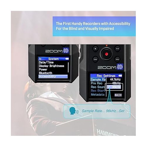  Zoom H6essential (2024 Model, Essential Series) with 32-Bit Float, Accessibility, 6-Track Recorder, Stereo Microphones, 4 XLR/TRS Inputs, USB Audio Interface, for Musicians, Podcasters, & Filmmakers