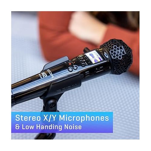  Zoom M2 MicTrak with 32-Bit Float, X/Y Mic Capsule, Stereo Mode, Mono Mode, Normalization, On-Board Monitoring, Battery Powered, For Musicians, Podcasters, and ENG