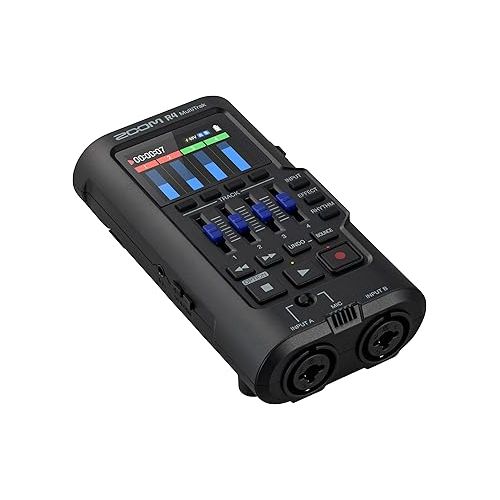  Zoom R4 MultiTrak 32-Bit Float Recorder with Stereo Bouncing, 2 XLR/Combo Inputs, Built-In Microphone, Effects, Rhythms, Battery Powered, and Audio Interface