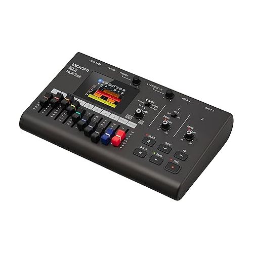  Zoom R12 Multi Track Portable Recorder, with Touchscreen, Onboard Editing, 8 Tracks, 2 Combo Inputs, Effects, Synth, Drum Loops, Battery Powered, and USB Audio Interface