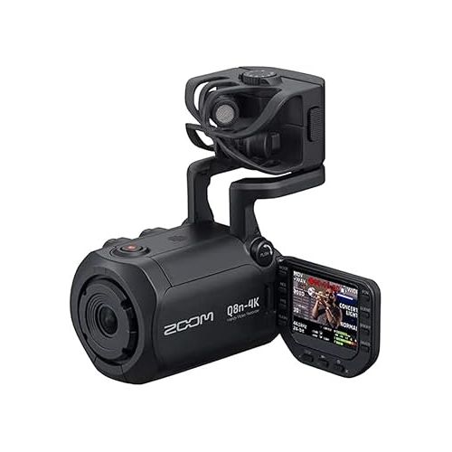  Zoom Q8n-4K Handy Video Recorder Bundle with 128GB Memory Card and Ruggard Onyx 25 Camcorder Bag