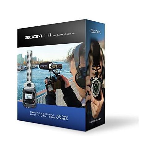  Zoom F1-SP On-Camera Microphone and Recorder, Audio for Video Recorder, Records to SD Card, Outputs to Camera, Battery Powered, Includes Shotgun Microphone