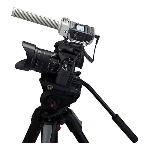  Zoom F1-SP On-Camera Microphone and Recorder, Audio for Video Recorder, Records to SD Card, Outputs to Camera, Battery Powered, Includes Shotgun Microphone