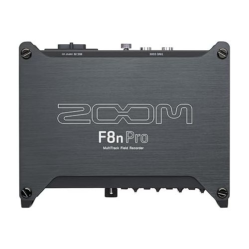  Zoom F8n Pro Professional Field Recorder/Mixer, Audio for Video, 32-bit/192 kHz Recording, 10 Channel Recorder, 8 XLR/TRS Inputs, Timecode, Ambisonics Mode, Battery Powered, Dual SD Card Slots