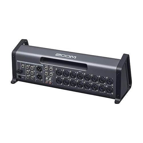  Zoom LiveTrak L-20R Digital Mixer & Multitrack Recorder, Rack Mountable, 20-Input/ 22-Channel SD Card Recorder, 22-in/4-out USB Audio Interface, 6 Customizable Outputs, Wireless iOS Control