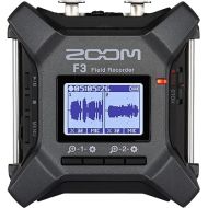 Zoom F3 Professional Field Recorder, 32-bit Float Recording, 2 Channel Recorder, Dual AD Converters, 2 Locking XLR/TRS Inputs, Battery Powered, Wireless Control