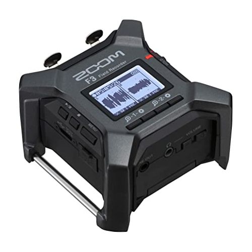  Zoom F3 Professional Field Recorder, 32-bit Float Recording, 2 Channel Recorder, Dual AD Converters, 2 Locking XLR/TRS Inputs, Battery Powered, Wireless Control