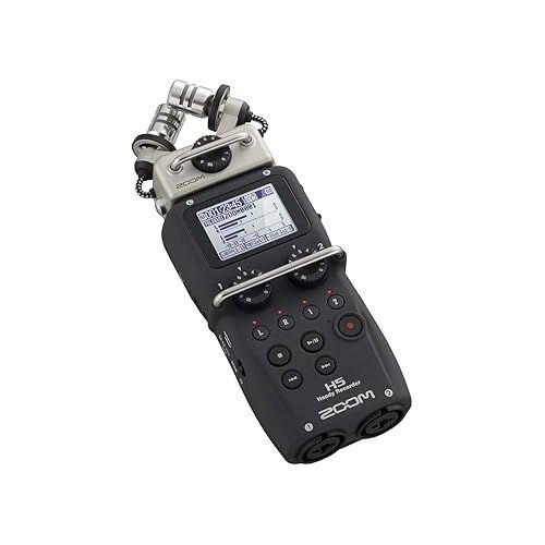  Zoom H5 Handy Recorder Kit with a Custom Windbuster, AD-17 AC Adapter, Closed-Back Stereo Headphones and a 16GB Memory Card