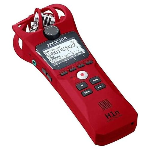  Zoom H1n Handy Portable Digital Recorder (Red)