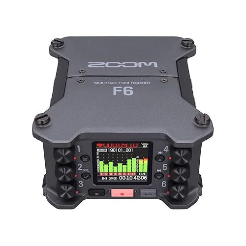  Zoom F6 6-Input / 14-Track Multi-Track Field Recorder with AKG K 240 Headphones (2 Items)